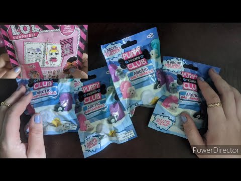 ASMR- Opening Blind Bags (LOL! Surprise Bag and Puppy Friends Club Arctic Animals) from Dollar Tree