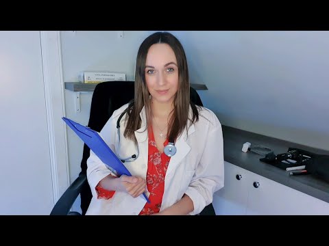 ASMR Extensive Physical Exam 🩺👩‍⚕️(medical role play, realistic, intentionally unintentional)