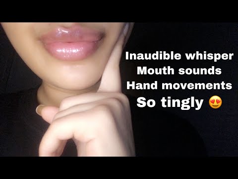 ASMR~ Inaudible Whispering Selena Gomez Songs + Wet Mouth Sounds + Hand Movements