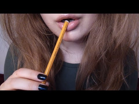 Tasty Pencil Nibbles - with Mouth Sounds and Teeth Tapping