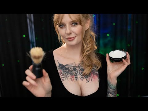 ASMR Barber Flirts With You II Shave, Up Close Roleplay, Personal Attention