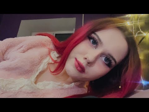 ASMR Girlfriend Is Falling Asleep Next To You and gives you hugs , kisses 💤💗