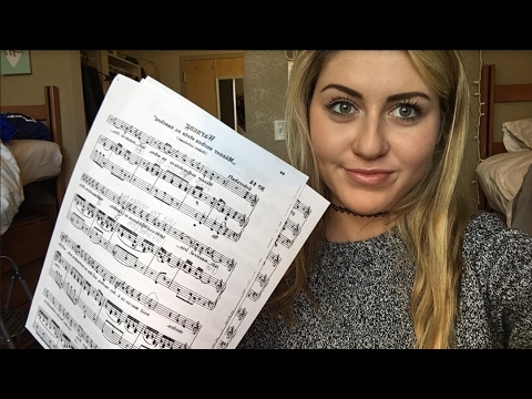 ASMR Reciting GERMAN Songs for Relaxation