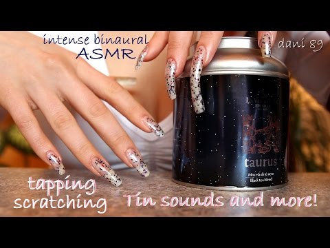 ASMR ▽ binaural sound assortment ✶ Calming tin sounds, tapping/scratching and more 🎧