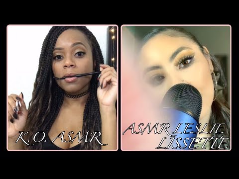 👄 ASMR 👄 Besties Do Your Eyebrows/Makeup For Date w/ Sugar Daddy RP | Collab Ft. ASMR LeslieLissette