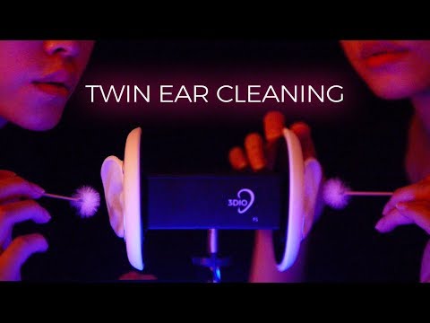 ASMR Twin Ear Cleaning to Put You in a Coma (No Talking)