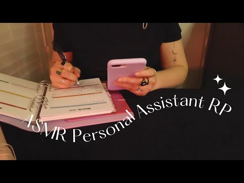 ASMR Personal Assistant RP {soft-spoken} Let's Plan Your Day 📝 💕 relaxed personal attention