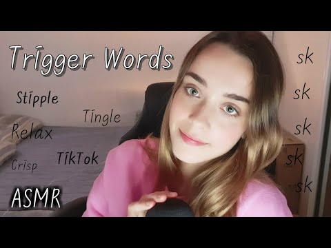 [ASMR] Gently Whispered Trigger Words (Sk Sk, Tiktok, Stipple, Relax...etc)