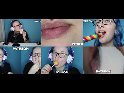 ASMR Patreon Exclusive Teasers 👀 [Ear Eating, Lollipops, Lens Licking & More]