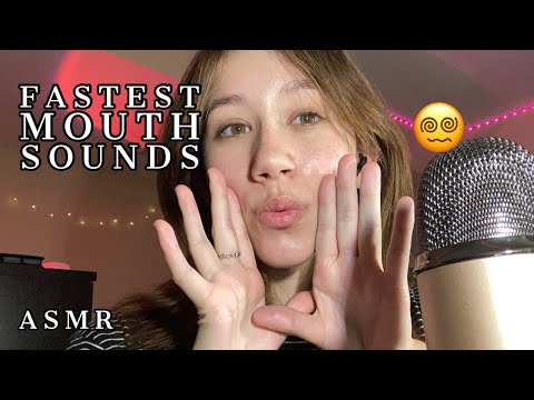 ASMR | my FASTEST mouth sounds video! (wet and dry)