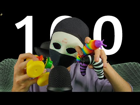 ASMR TAPPING ON 100 TRIGGERS IN ONE MINUTE