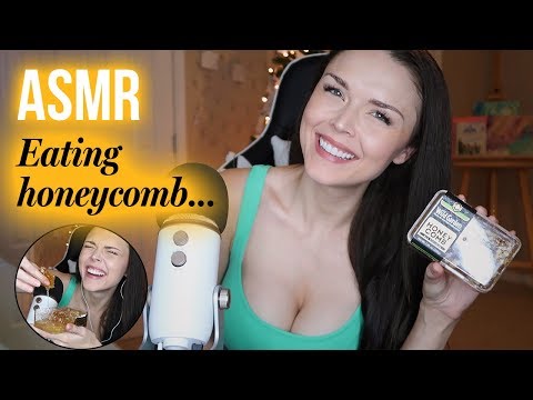 ASMR // Eating Raw Honeycomb (Super Sticky Mouth Sounds)
