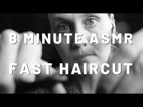 8 Minute ASMR Fast Haircut | No Talking | Scissor Sounds