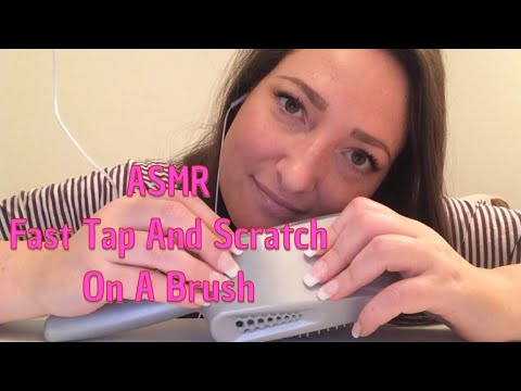 ASMR Fast Tap And Scratch On A Brush