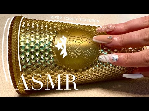 ASMR Tapping And Scratching On Super Tingly Textures (not aggressive, no talking)