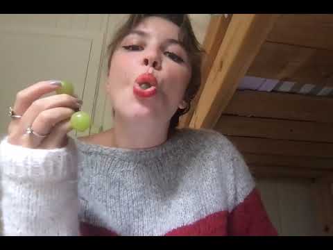 asmr eating grapes, eating sounds