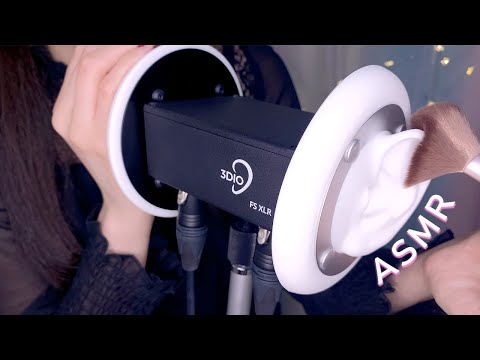 ASMR Close Whispers + Ear Cleaning, Tapping, Brushing for Tingles (Japanese)