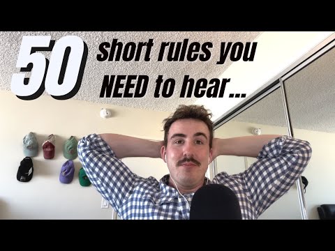 50 short rules to live a better life - ASMR Whisper Ramble