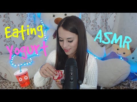 ASMR | Eating Yogurt | Сладкий Йогурт | ASMR HoneyGirl