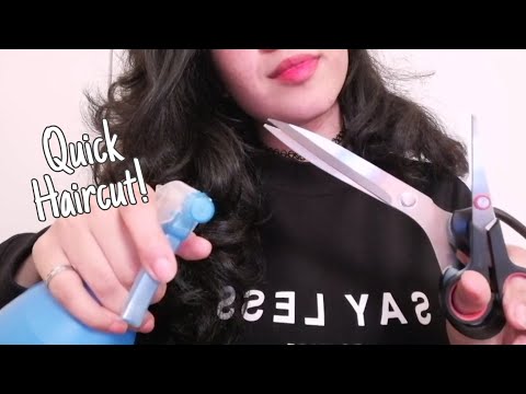 ASMR Quick Haircut Roleplay ✂