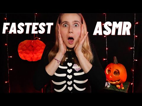 Fastest ASMR 🎃 Halloween Edition | Face Paint, Makeup, Halloween Store, Tapping, Trigger Words