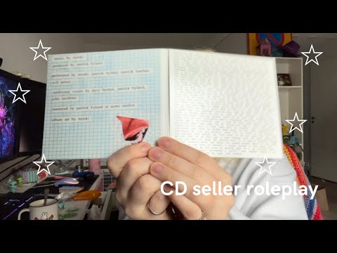 lofi asmr! [subtitled] CD seller roleplay! (just showing my Mitski CDä's)