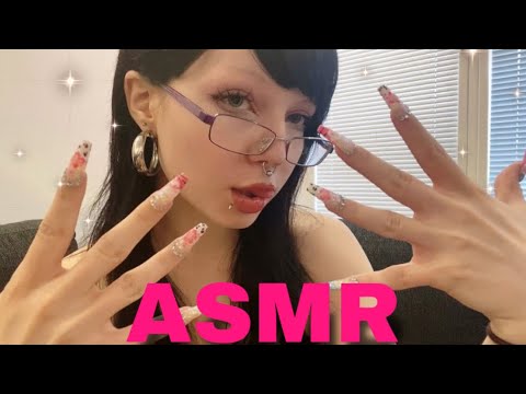 Lofi ASMR | hand movements & tapping with long nails