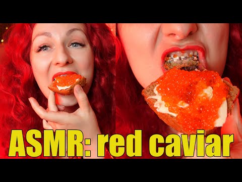 ASMR MUKBANG: red caviar