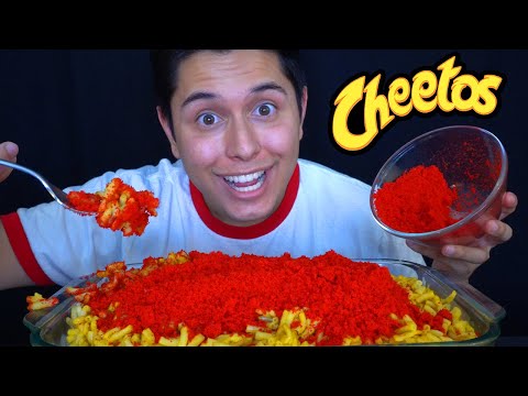 ASMR | HOT CHEETOS Mac n Cheese MUKBANG! (Eating Sounds & More!)