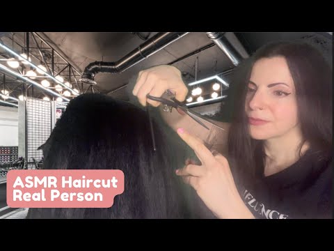 ASMR Haircut Real Person Layered Sounds Multiple POV