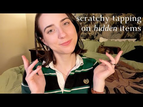ASMR Scratchy Tapping on Things You Can't See 👀 (Binaural, Whispered)