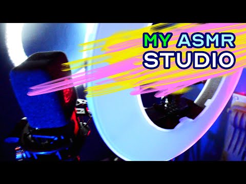 My ASMR studio and cheaper alternatives for lights, sound and background (workshop)