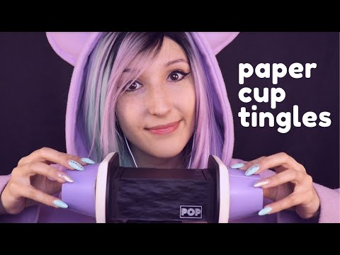 ASMR - PAPER CUPS ~ Intense Tapping & Scratching | Paper Cups Over Your Ears! ~