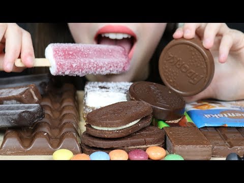 ASMR CZECH CHOCOLATE CANDY + ICE CREAM (Chewy & Crunchy Eating Sounds) No Talking