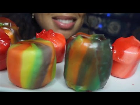 ASMR | Frozen Fruit Roll Up (compilation) 🥶 🌈 Satisfying Crunch 🤌🏽