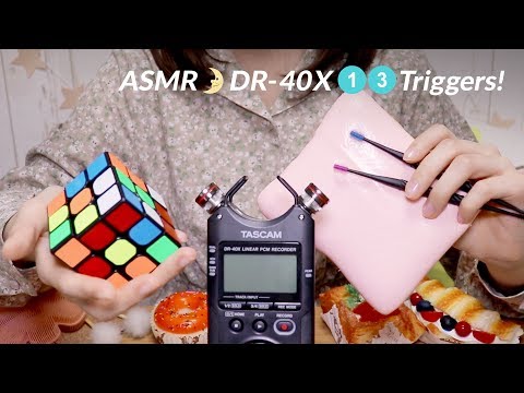 [Japanese ASMR] 13 Triggers 🌛🎧 Tingles & Sleep / DR-40X