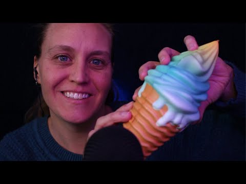 ASMR Tapping on an Ice Cream Squishy | No Talking