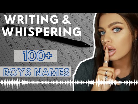 ASMR Writing & Whispering Your Name - 100+ Boys Names 🎙✒️💙 #ASMR #ASMRwriting #ASMRwhispers