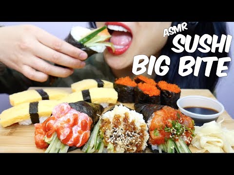 ASMR SUSHI BIG BITE (Eating Sounds) No Talking | SAS-ASMR