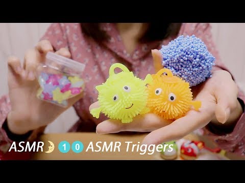 [ASMR] 10 ASMR Triggers for Sleep, Tingles & Study / No Talking