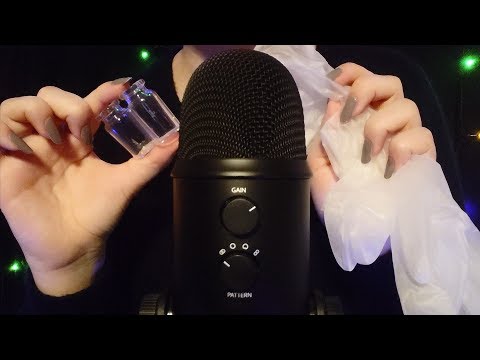 ASMR - Tiny Jars & Latex Gloves [No Talking]