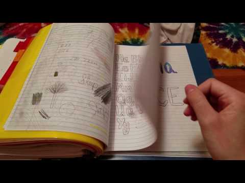 ASMR ~ Turning Pages ~ What's In My Algebra Binder