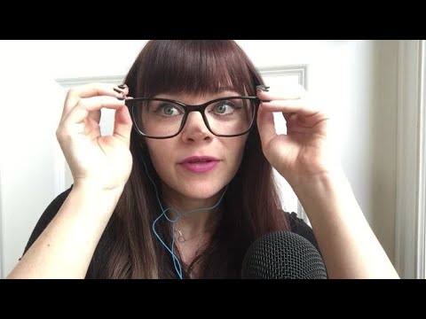 ASMR Glasses Check👓 whispering tapping cleaning the smudges tingles satisfying sounds