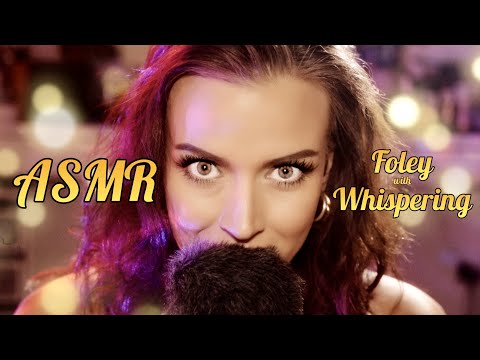 ASMR 🎙️ Special Foley Sounds with Whispering!