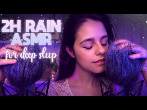 2H RAIN ASMR Compilation for SLEEP ☔ Closeup Slow Whispering ☔ You can close your eyes
