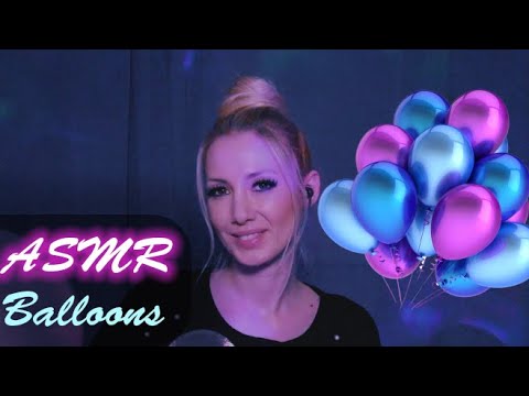 ∼ ASMR ∼ BALLOON IN THE DARK - Tapping, Scratching, Light Triggers - Different Colors 🎈😊