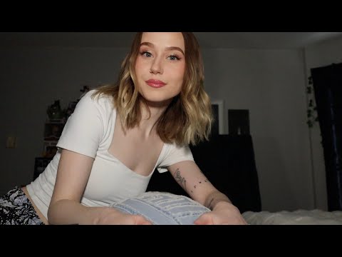 ASMR Tucking You In (Body Scratches, Hair Play, Reading)