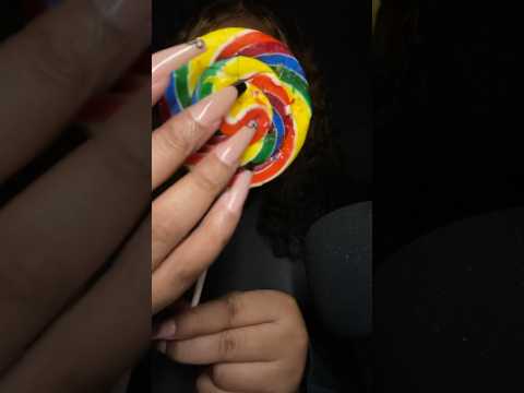 cracked lollipop from five below🍭 #asmr #subscribe #fivebelow #mouthsounds #asmrshorts #shorts