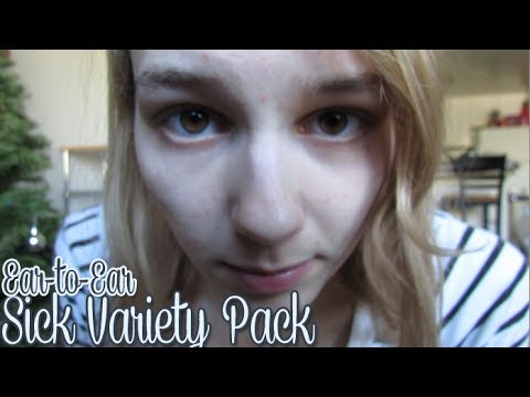 [BINAURAL ASMR] Ear-to-Ear Sick Variety Pack (water bottle sounds, tapping, clicking, whispering)