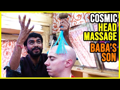 COSMIC MASSAGE by BABA'S SON 💛 World's Greatest Head Massage 💛 ASMR BARBER